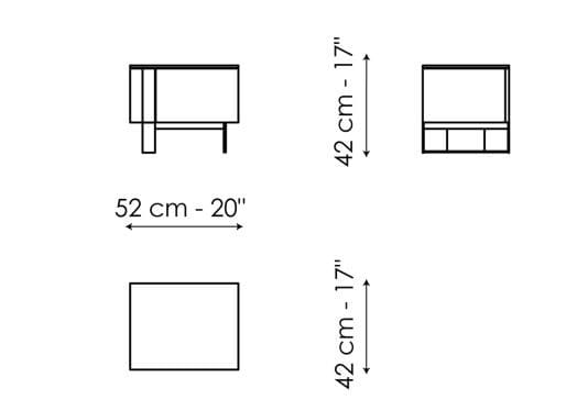 Деревянная тумбочка с ящиками BONALDO Антиб ARCH-00051699 - Вид №6