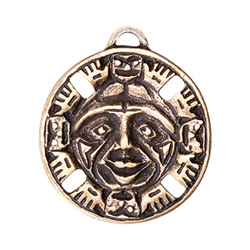 09066 Амулет защитный №1, латунь "Дух Бога Солнца" Giftman 