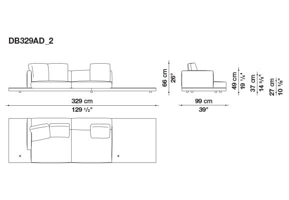 Кожаный диван B&B Italia док ARCH-00106863 - Вид №104