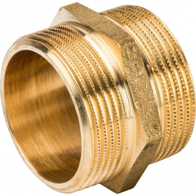 Ниппель НН 1 1/2" латунь STOUT SFT0003112112 - Вид №1