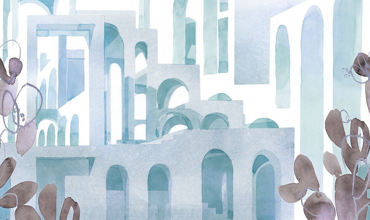 Обои с рисунком Jannelli&Volpi BARCELLONA ARCH-00149858 - Вид №4