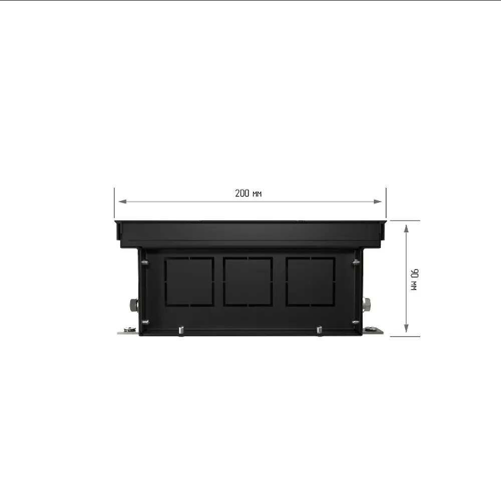 Внутрипольный конвектор Royal Thermo Atrium 1800x200x90 мм боковое подключение 1 теплообменник с решеткой STLM-2136551 - Вид №6