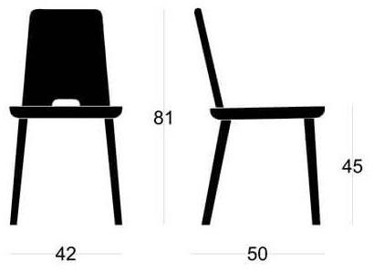 SIPA Стул из лакированного ясеня Tablet sun-id-1492748 - Вид №7