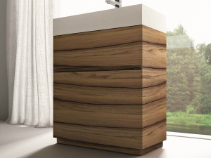 Шкаф для раковины из грецкого ореха