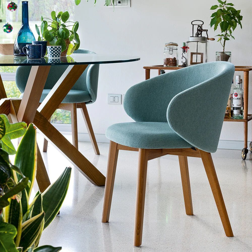 Мягкий стул с ножками из бука Connubia Тука ARCH-00121357 - Вид №3