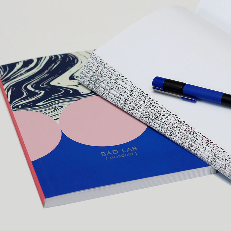 0211 Блокнот а5 memphis - flow BadLab  - Вид №1