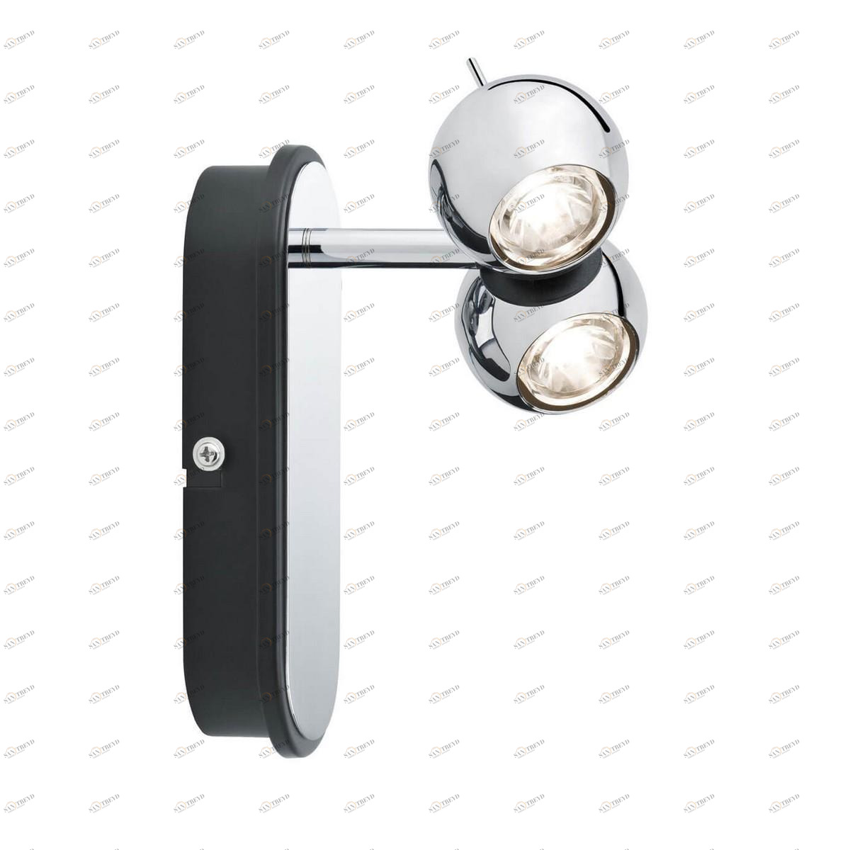 Спот настенный светодиодный на 2 лампы хром Sphere 60038 PAULMANN SPHERE 00-3891677 Хром