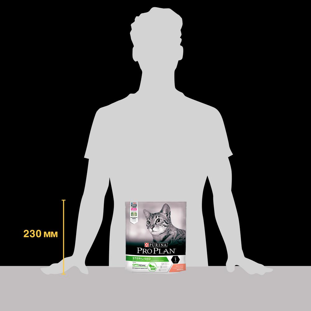 Т00007798 Корм для кошек для стерилизованных и кастрированных, лосось сух. 400 г Pro Plan  - Вид №7