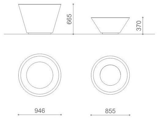 Metalco Кашпо Corten ™ для общественных мест sun-id-1430995 - Вид №7