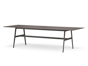 Прямоугольный садовый стол с эбеновым верхом