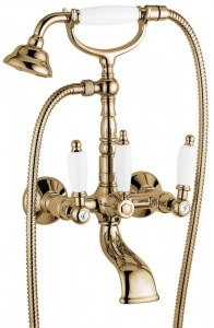 121611BR Смеситель Deco Ceramic с ручным душем для ванной, цвет бронза