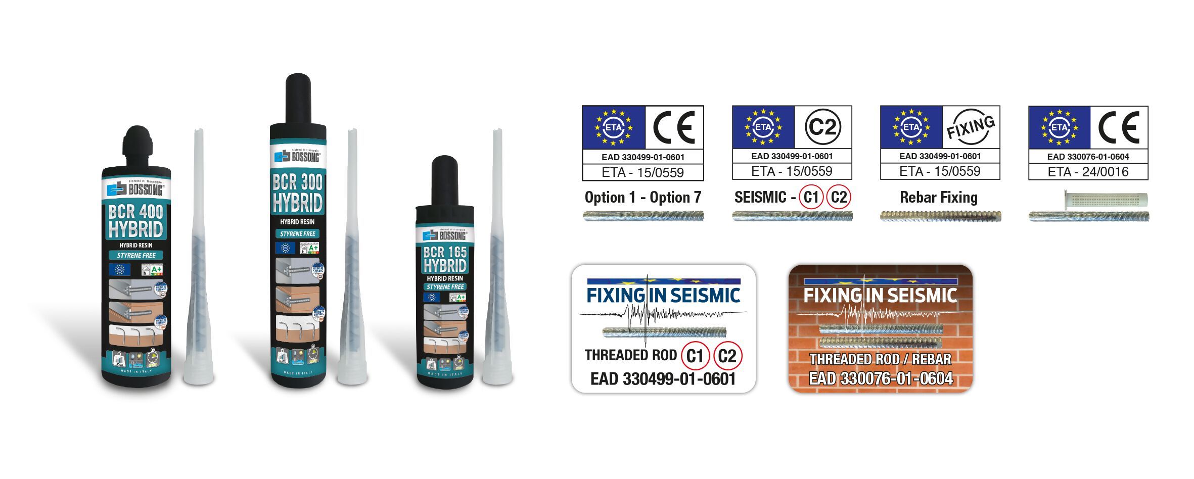 Гибридный двухкомпонентный химический якорь BOSSONG HYBRID ARCH-00025486 - Вид №2