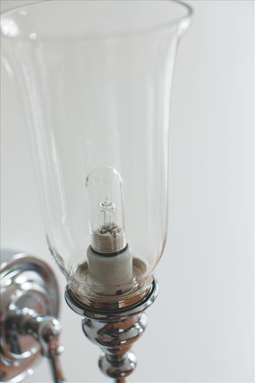 Декоративное бра с абажуром из прозрачного стекла  Burlington EL/BL24  - Вид №2