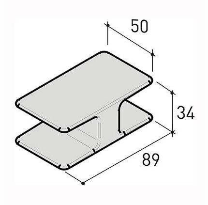Varaschin Прямоугольный столик для сада из бетона Belt 221t - Вид №4