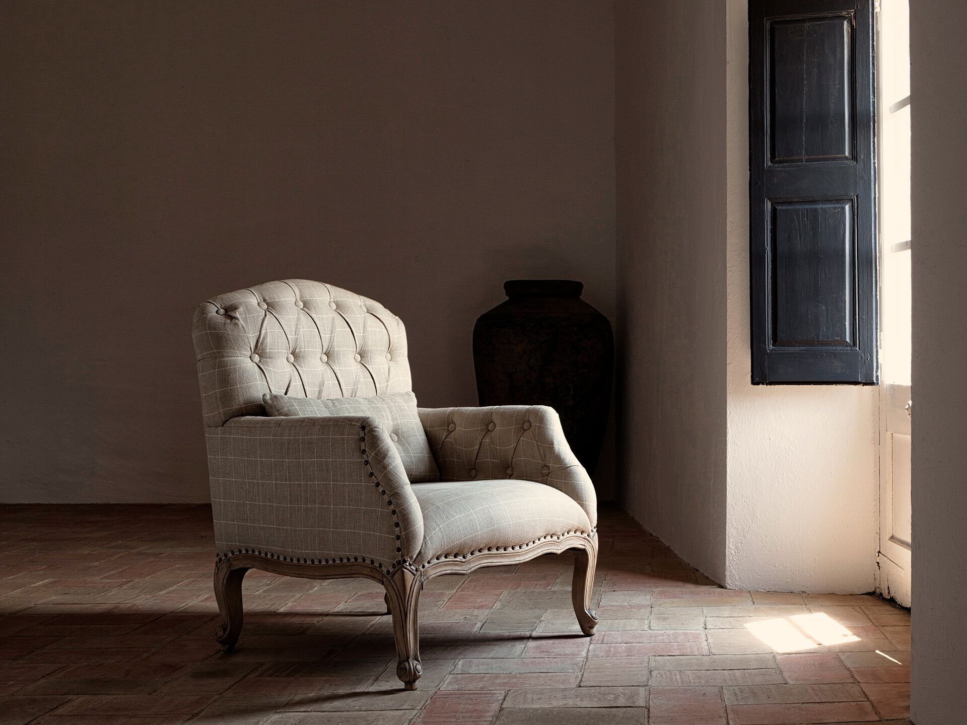 Круглый садовый горшок ручной работы из терракоты Vical Home MOYAUX ARCH-00051047 - Вид №3