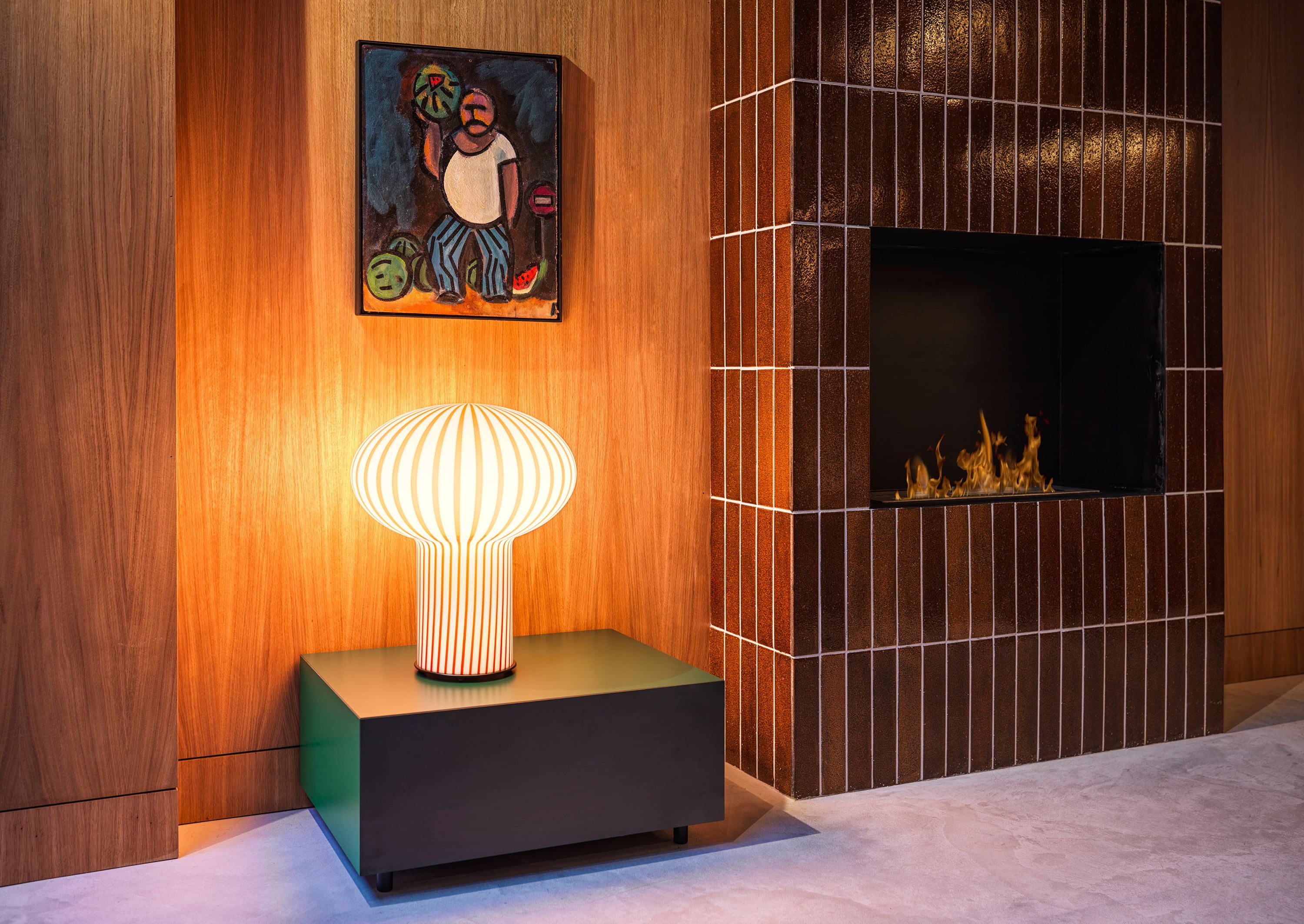 Светодиодная настольная лампа из дутого стекла Established&Sons филигрань ARCH-00120554 - Вид №4