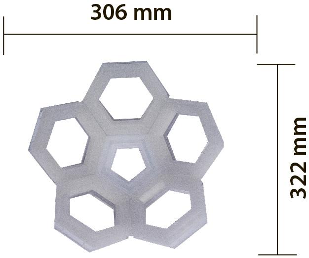 Kriladesign Настенный светодиодный светильник с отраженным светом из пмма Fullerene 2003 - Вид №3