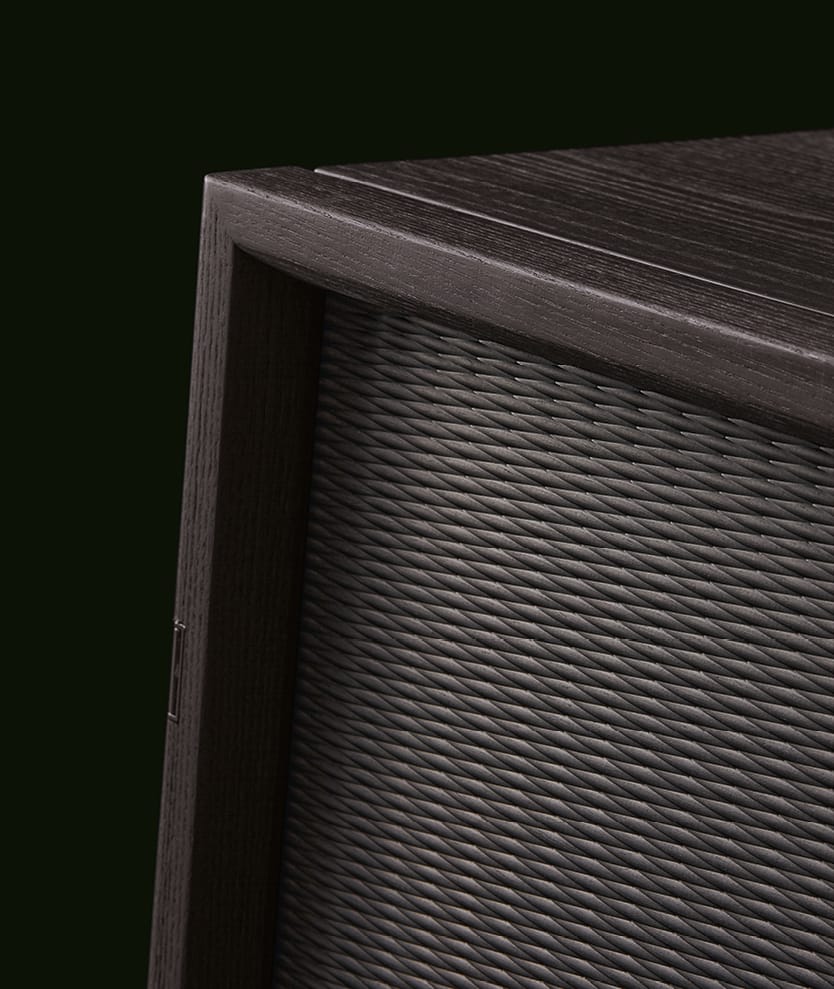 Деревянный и стеклянный шкаф с распашными дверцами Poliform Aiko ARCH-00048464 - Вид №4