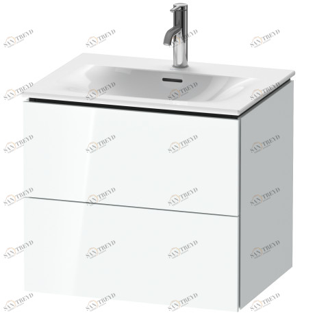 LC630508585 L-Cube Тумбочка подвесная Белый глянцевый лак Duravit