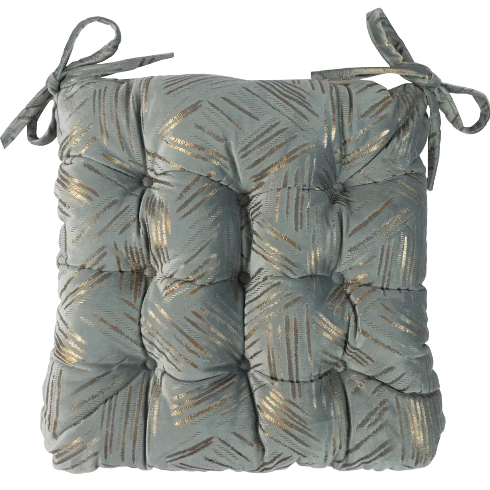 Подушка для стула Linen Way Холланд 36x6x40 см полиэстер серый 82707666 STLM-2028227