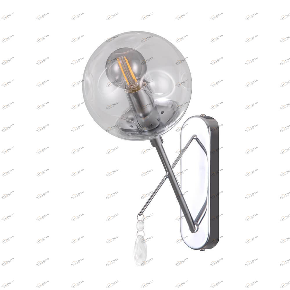 Бра настенное хром Lumien Hall "Юнас" 4029/1W-CR-CL LUMIEN HALL ЮНАС 00-3929742 Хром 