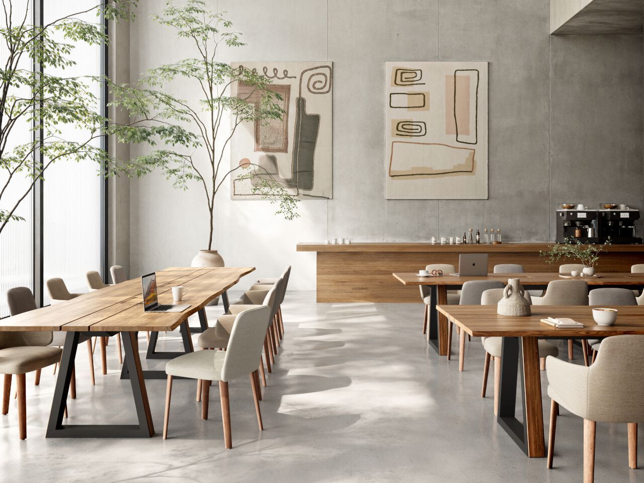 Мягкий стул из ткани без подлокотников Mobitec Léi ARCH-00060838 - Вид №6