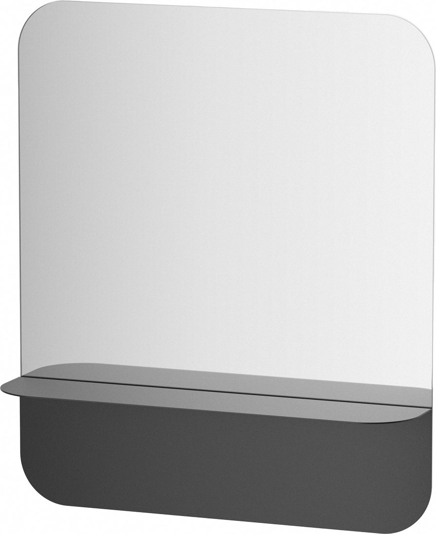 BY 0551 Зеркало с металлической полкой 50 cm EVOFORM Shadow