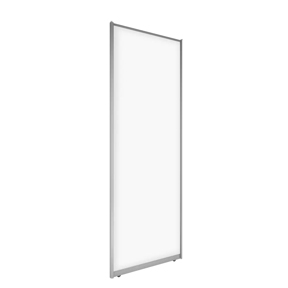 Дверь-купе SPACEO белая с серебристым профилем для шкафа 2555×804 мм 82335362 STLM-1581529 - Вид №1