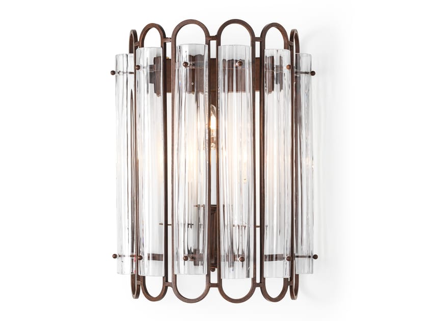 Настенный светильник из металла и выдувного стекла STILLUX Новые направления ARCH-00036550