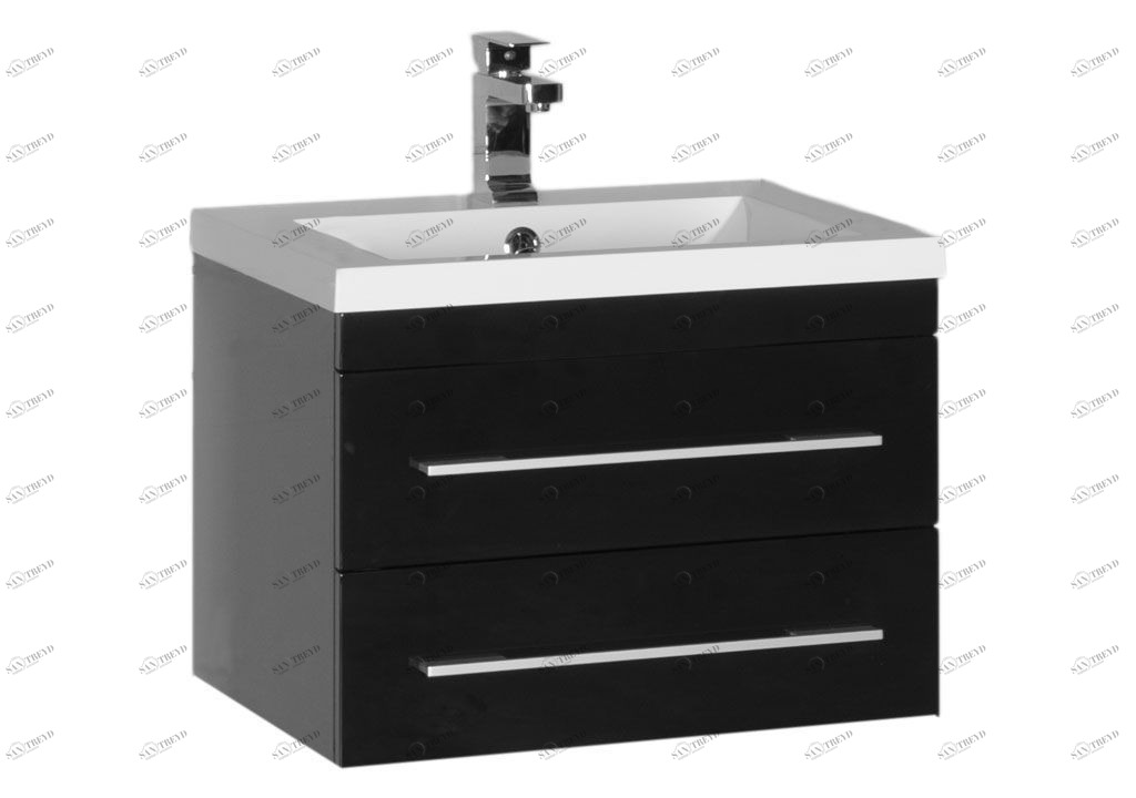 Тумба под раковину Aquanet Нота 58 черный sun-id-276075