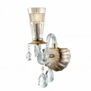 Бра Favourite Gelsomino 1944-1W FAVOURITE СВЕЧА 109906 Коричневый;прозрачный;хром