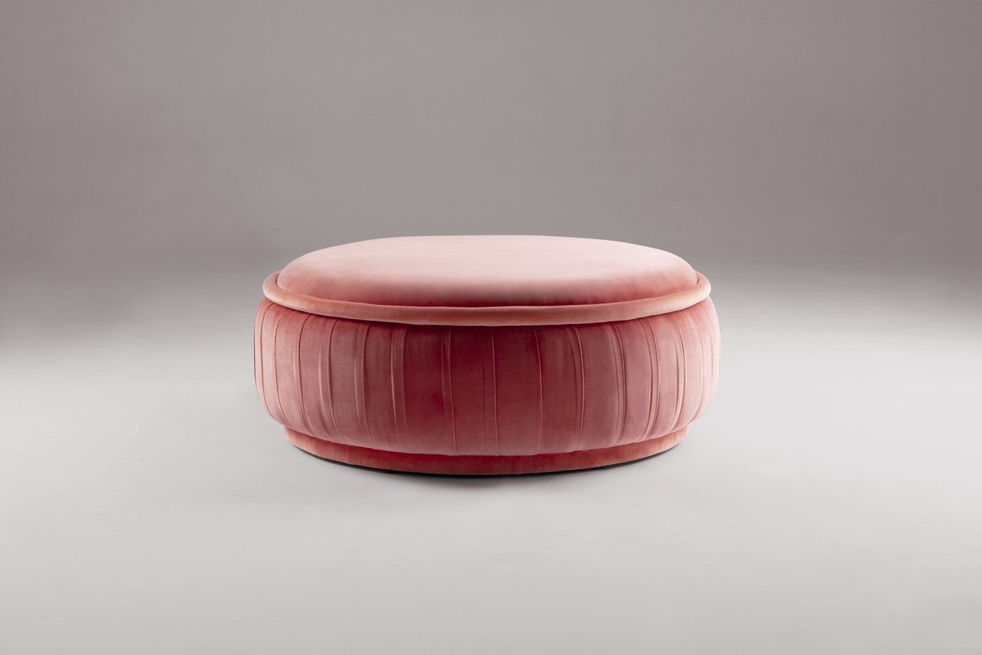 Круглый пуф из ткани DOOQ ARCH-00116852 - Вид №2