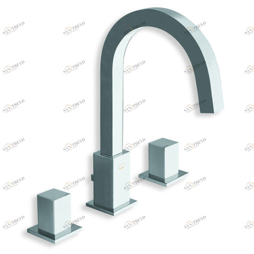 CRIQD205 Смеситель для раковины REGULAR на 3 отверстия со сливным клапаном 1 "1/4 Cristina Rubinetterie 