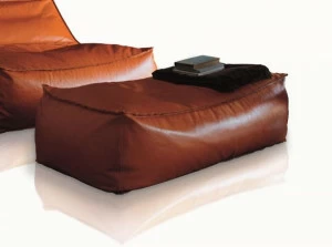 Verzelloni Прямоугольный кожаный пуф Zoe