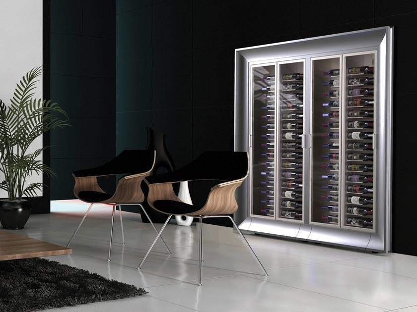 EXPO Алюминиевый винный шкаф со стеклянными дверцами Mod 10 Md-h10/md-m10/md-c10 - Вид №4