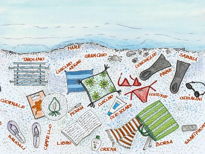 Wall&decò Детские обои для ванной с надписью Wet system 14 sun-id-1480490 - Вид №1