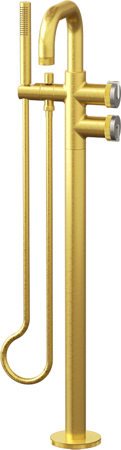 E-11557-R1SN-L1PC-BAU Смеситель напольный отдельностоящий (внешняя часть) GRAFF MOD+