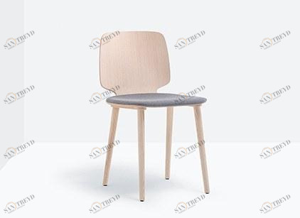 Pedrali Деревянный стул со встроенной подушкой Babila 2700/a