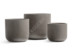 41.1020-0030-WB-44 Кашпо  ERGO - серия Just - Цилиндр - Мокко Цветочная коллекция