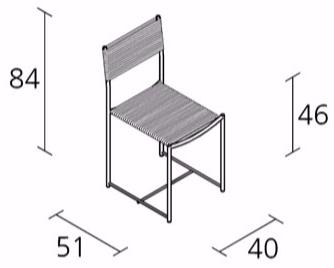 Alias Стул из стали и пвх Spaghetti sun-id-1473962 - Вид №8