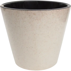 Кашпо Homver London ø23 h20.8 см v5 л пластик светло-бежевый