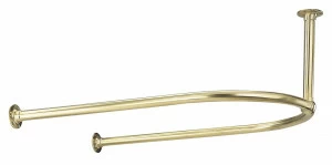 Traditional bathrooms Vintage Duschvorhangstange HALBOVAL Scr2.1