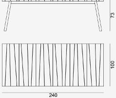 Gervasoni Прямоугольный стол со столешницей из тика Gervasoni outdoor sun-id-1505766 - Вид №2