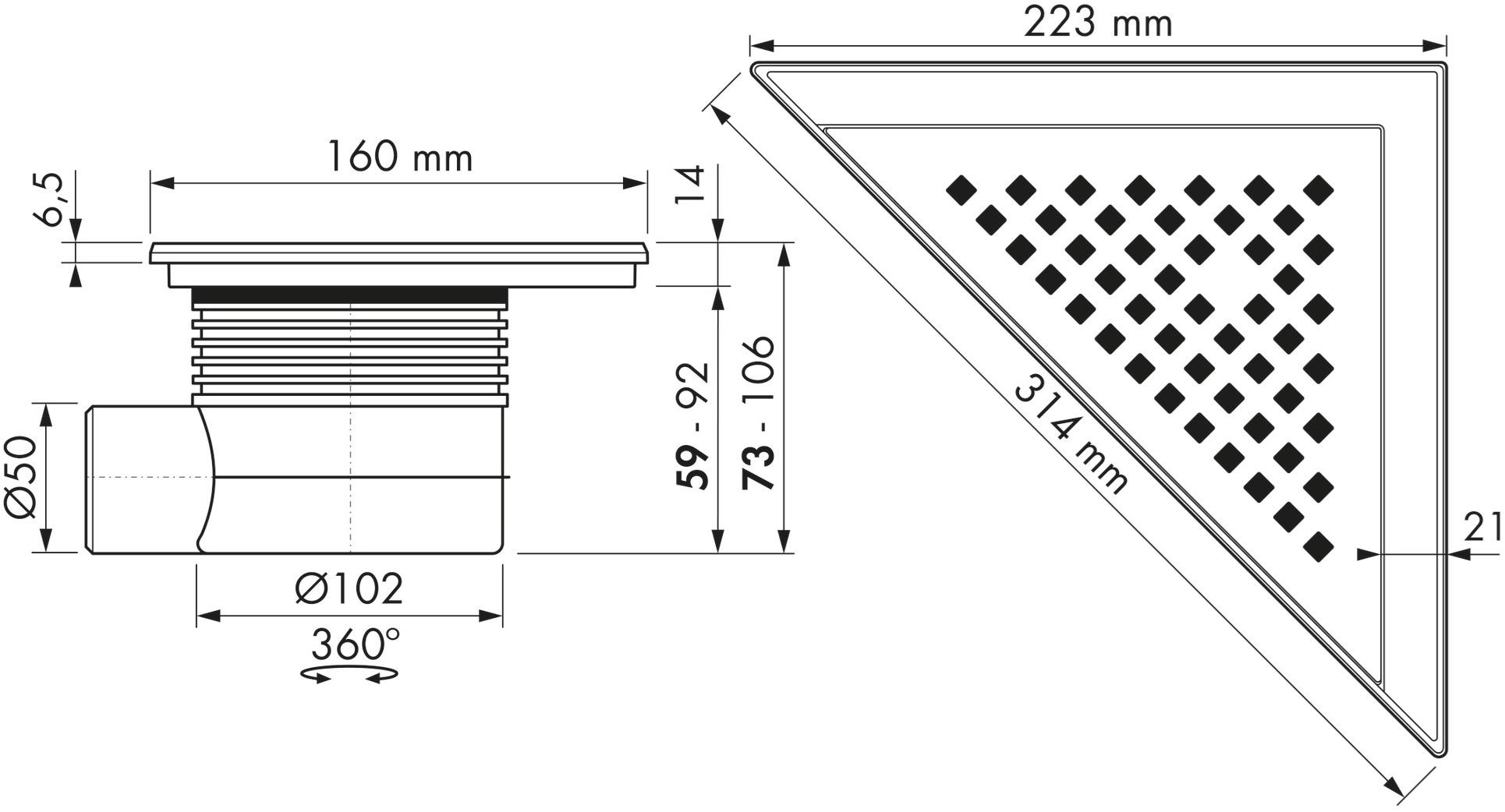 ESS Easy Drain Трап для душа из стали Aqua sun-id-1488542 - Вид №3