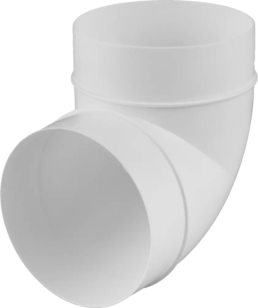 Колено воздуховодное EQUATION круглое 90° D100 мм для систем вентиляции 18155772