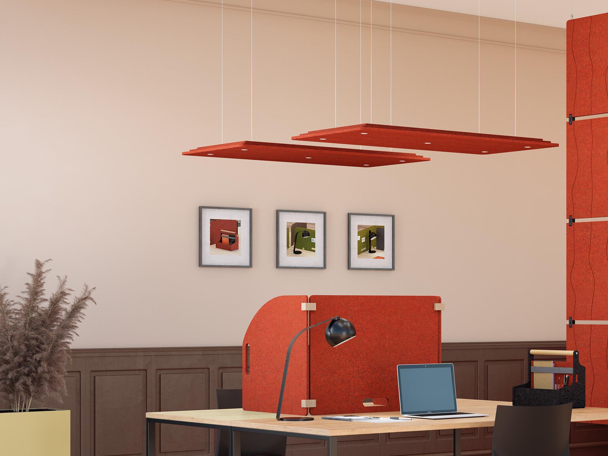 Акустическая подвесная лампа Manade Swell ARCH-00100756