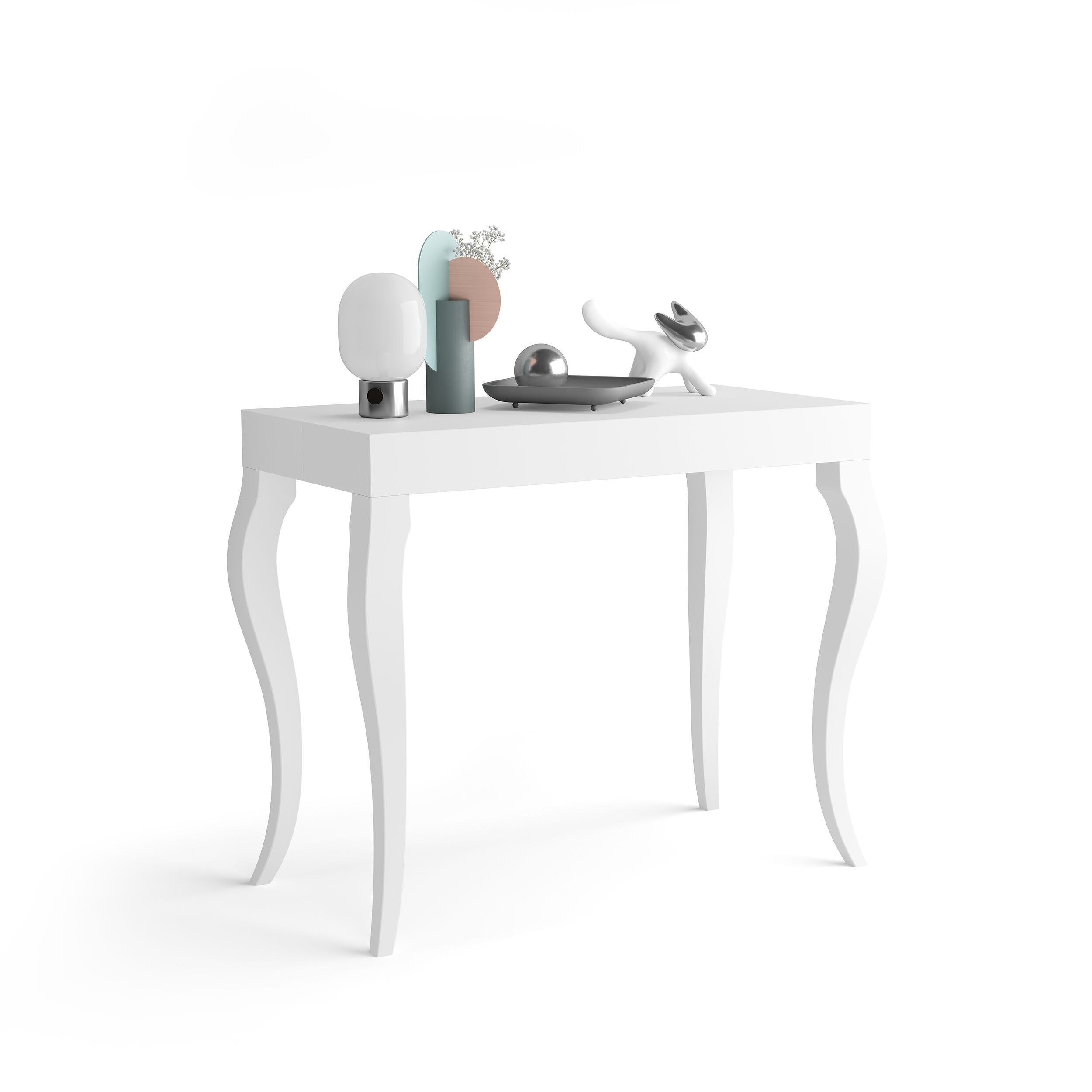 Выдвижная прямоугольная консоль из меламинированного дерева Mobili Fiver классический ARCH-00015199 - Вид №4