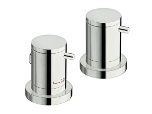 Термостатический смеситель для ванны с 2 отверстиями и переключателем