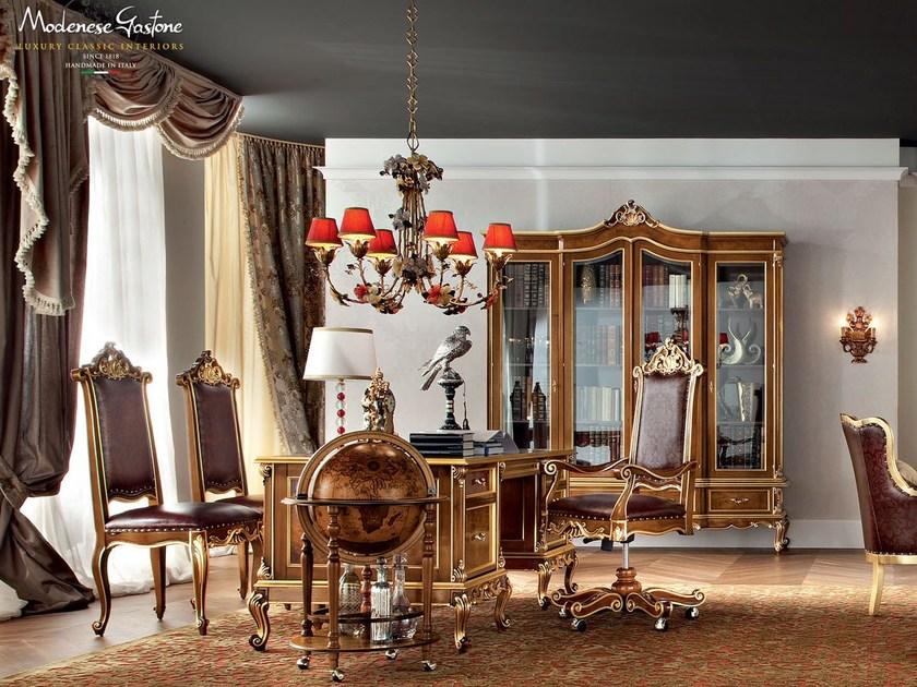 Modenese Gastone Прямоугольный письменный стол из массива дерева с ящиками Casanova sun-id-1463305 - Вид №2