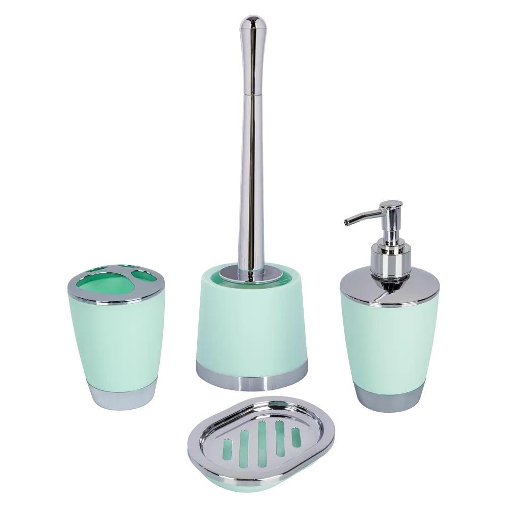 Стакан для зубных щёток Swensa Альма пластик цвет мятный STLM-2168647 - Вид №1